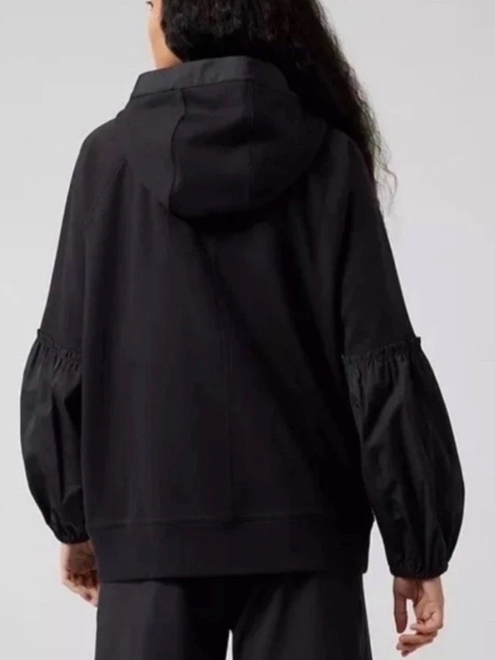 Athleta Hooded Zip-Front Bomber Jacket on my way triumph - Picture 2 of 16